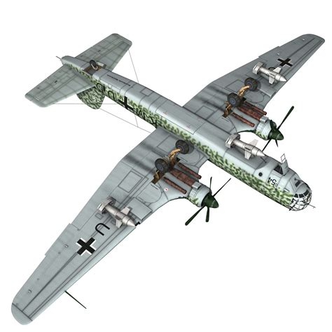 Heinkel He-177 - Greif - KMUD 3D Model – Buy Heinkel He-177 - Greif ...