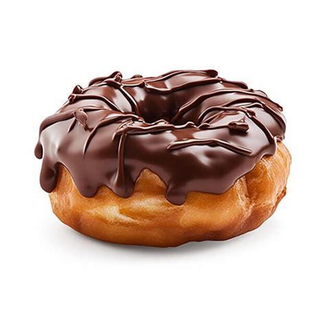 Premium AI Image | A chocolate donut with chocolate icing on top