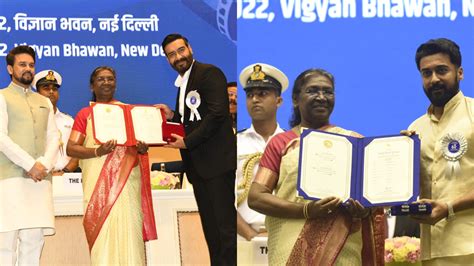 National Film Awards: Ajay Devgn, Suriya and other winners conferred with honour, see pics ...