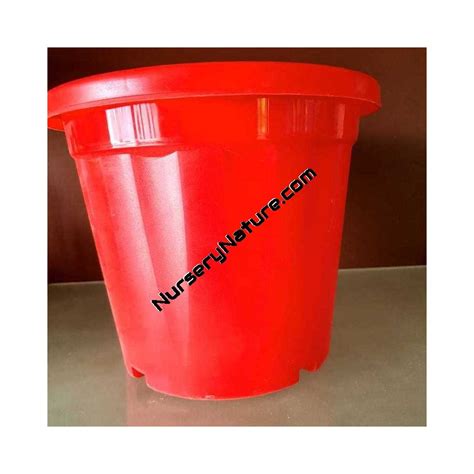 Buy Best Quality Plastic Pot (Red) 12"Online at lowest price