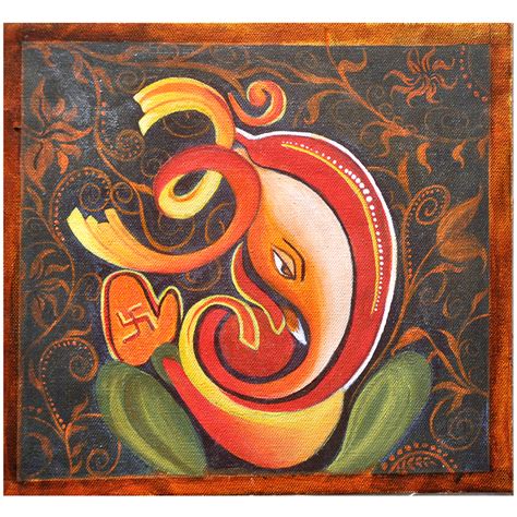 Ganpati Bappa, Ganesha- Original Acrylic Painting by neeruart on DeviantArt