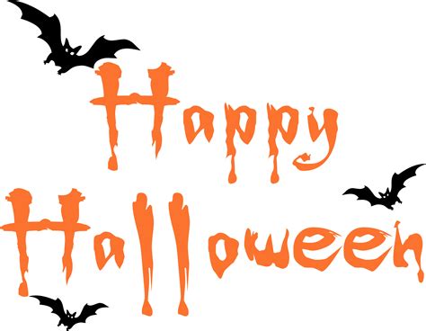 Happy Halloween Text Image Transparent HQ PNG Download | FreePNGImg