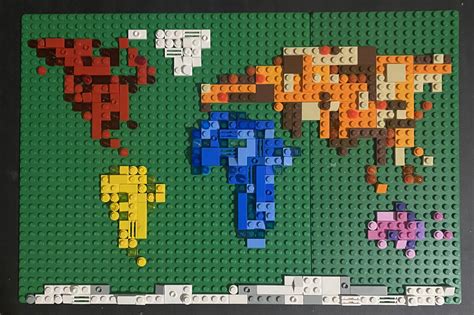 Colourful world map 🗺 🌍 : r/lego