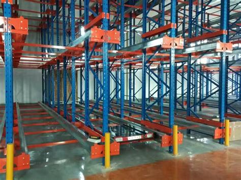 Stainless Steel Shuttle Pallet Racking System , Industrial Warehouse ...