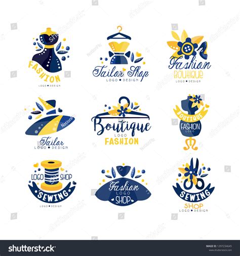 Tailor Shop Fashion Boutique Logo Design Stock Vector (Royalty Free) 1297234645 | Shutterstock