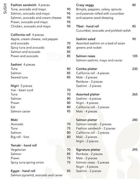 Signature Restaurant Menu, Menu for Signature Restaurant, Morningside, Sandton - Zomato SA