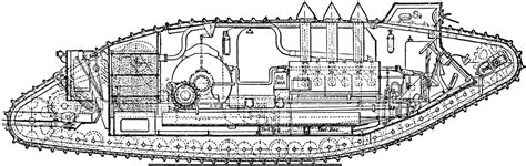 Medium Mark V Tank Plan | ClipArt ETC