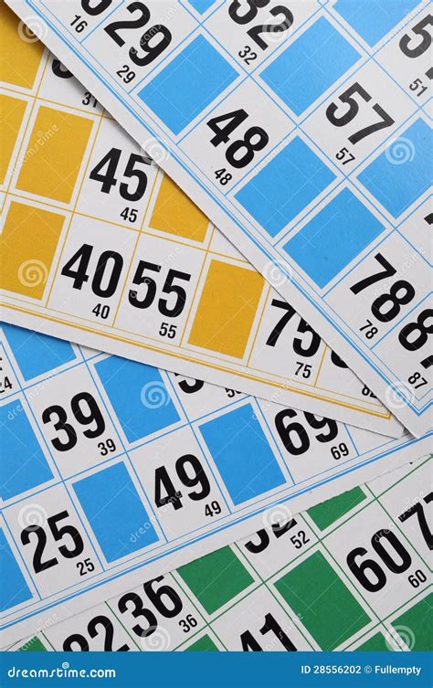 Bingo cards and numbers stock photo. Image of bingo, blue - 28556202