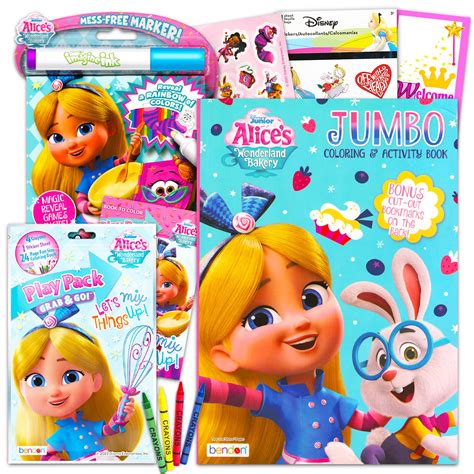 Buy Alice's Wonderland Bakery Coloring Book Super Set for Kids - Bundle with 3 Alice in ...