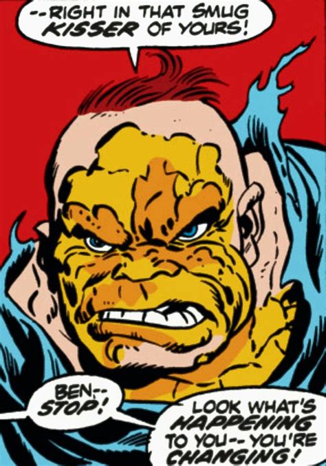 Ben Grimm becoming the Thing - Fantastic Four #126 - art by John ...