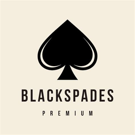 Premium Vector | Black spades icon logo design template vector