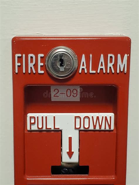 Fire alarm pull station stock photo. Image of fire, emergency - 214438352