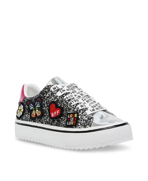 Steve Madden Big Girls Fashion Glitter Sneakers - Macy's