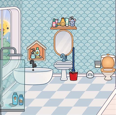 Making a Toca family house part 8:bathroom decoration | Toca Life: Amino Amino