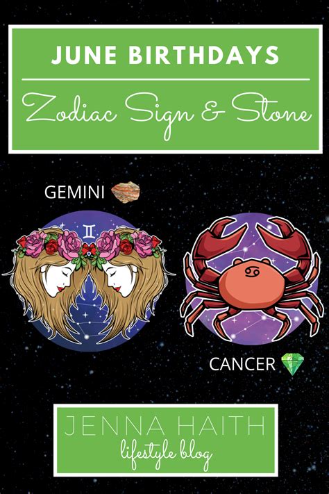 June Birthdays: Zodiac Sign and Stone - Jenna Haith Lifestyle