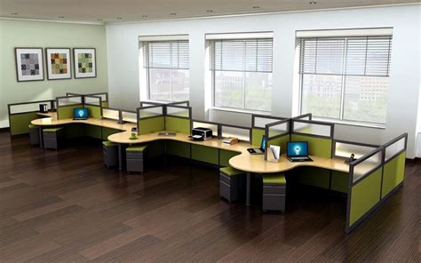 12 Person Modular Cubicle Desk System | Cubicle design, Office cubicle ...