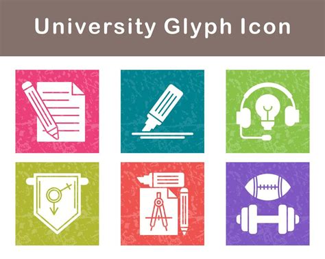 university Vector Icon Set 21382073 Vector Art at Vecteezy