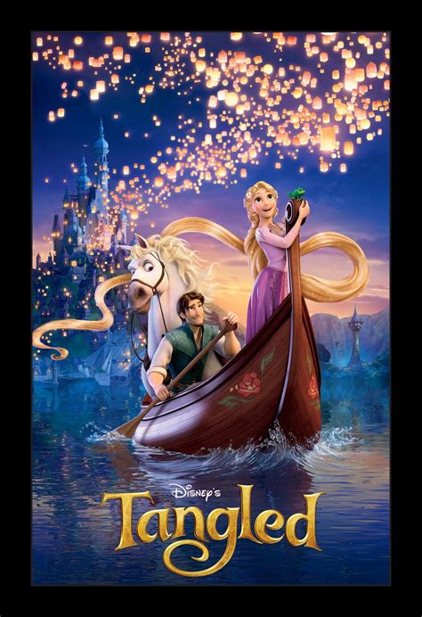 TANGLED - 11x17 Framed Movie Poster - Walmart.com