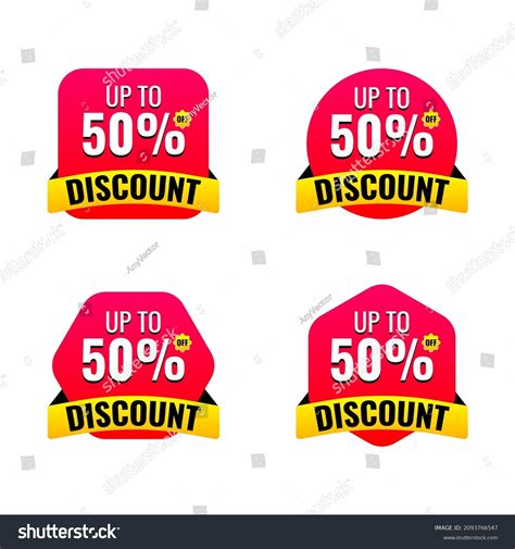 Discount 50 Sticker Design Business Theme Stock Vector (Royalty Free) 2093766547 | Shutterstock