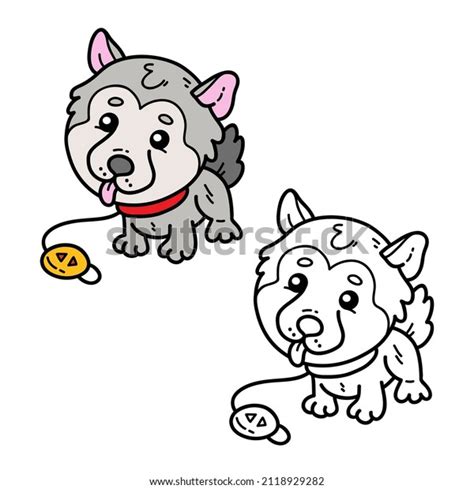 Vector Illustration Coloring Page Doodle Dog Stock Vector (Royalty Free) 2118929282 | Shutterstock