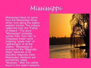 Mississippi state | PPT | Free Download