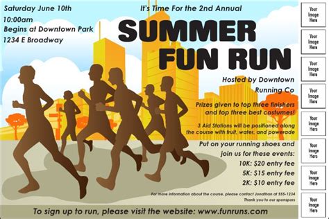 Fun Run Logo Poster