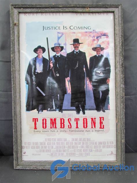 Framed Tombstone Movie Poster