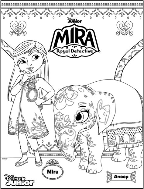 Mira, Royal Detective Coloring Pages Printable for Free Download