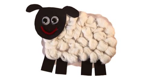 Printable Cotton Ball Sheep Craft