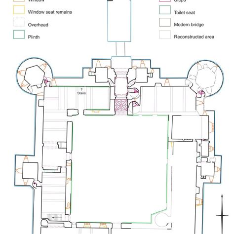 5: Bodiam Castle, ground floor plan. | Download Scientific Diagram