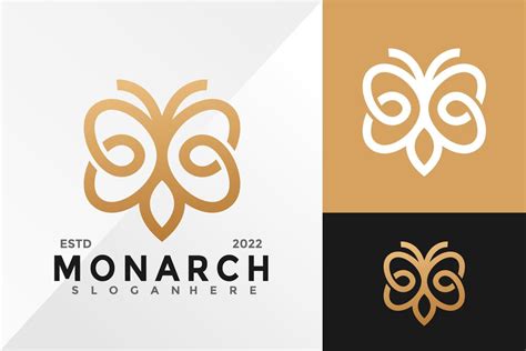 Monarch Butterfly Logo Design Vector illustration template 4915678 ...