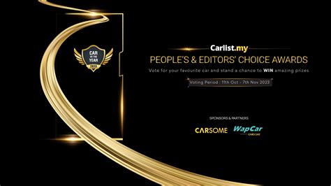 Car Of The Year: People's & Editors' Choice Awards 2023 - Carlist.my Events