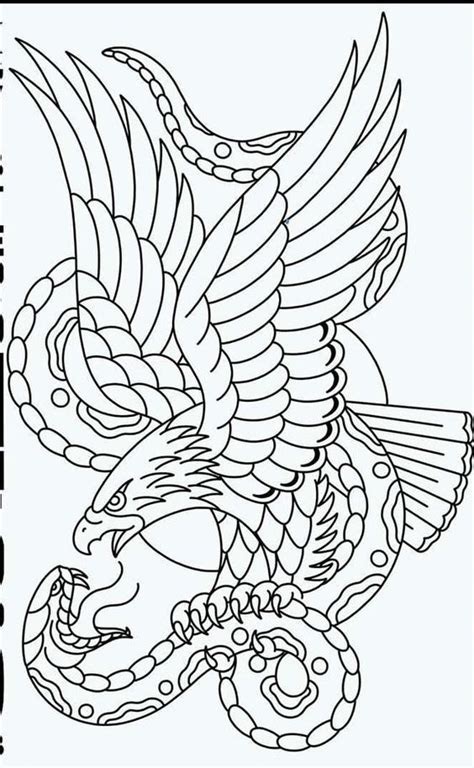 Eagle vs snake Art | Old school tattoo designs, Traditional eagle tattoo, Traditional tattoo design