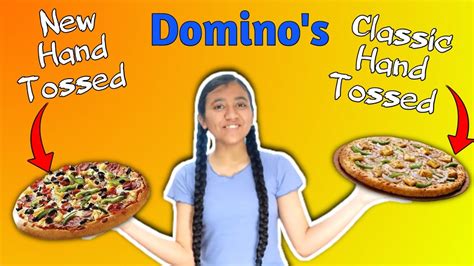 Domino's New Hand Tossed VS Classic Hand Tossed Pizza Base/Crust Comparison 😋 - YouTube