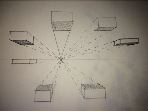 my one point perspective practice : r/learntodraw