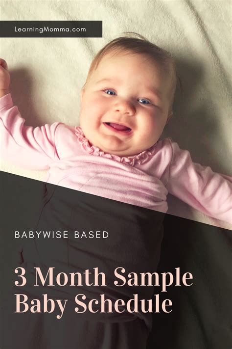 3 month old sleep schedule babywise sample daily routine – Artofit