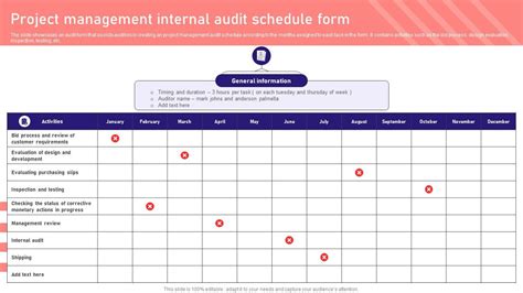 Top 7 Internal Audit Schedule Templates with Examples and Samples