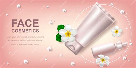 Premium Vector | Banner with cosmetics