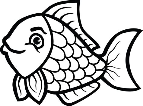 Fish Clipart Black and White Pictures – Clipartix