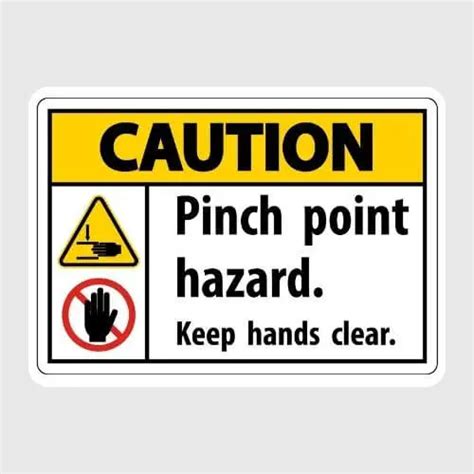 What's a Pinch Point Hazard? Sign, Examples, and Safety Tips