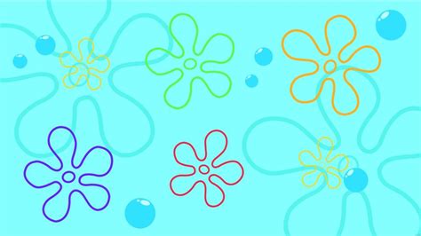 Spongebob Flower Background in Illustrator, SVG, EPS, PNG, JPG ...