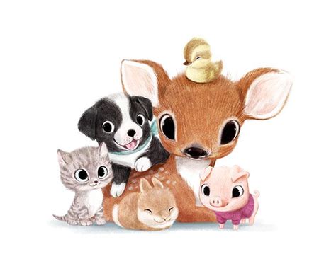 Incredibly Cute Animal Illustrations By Sydney Hanson Will Make You Smile | Cute animal ...