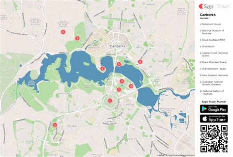 Canberra Tourist Map