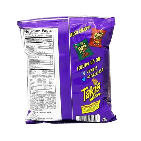 Takis Fuego Nutrition Facts Label | Besto Blog