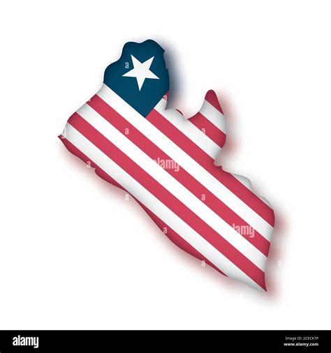 Liberia map flag Stock Vector Image & Art - Alamy