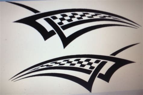 Checkered flag auto decal | Vinyl decals, Decals, Car decals