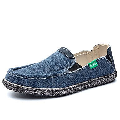 Men's Espadrilles Canvas Summer Casual Loafers & Slip-Ons Walking Shoes ...