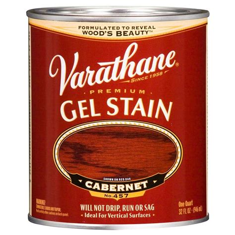 Varathane 1 qt. Cabernet Premium Gel Stain No.457-224491H - The Home Depot