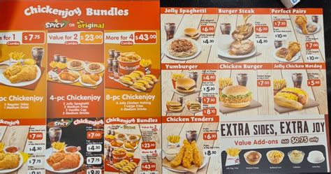 Jollibee Menu: Jollibee Singapore Menu with Prices Updated 2022 ...