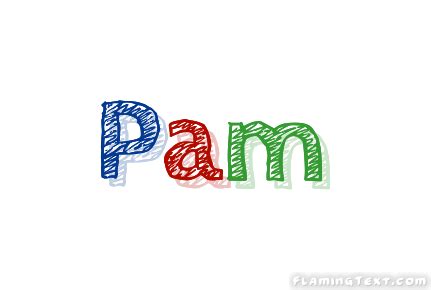 Pam Logo | Free Name Design Tool from Flaming Text